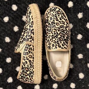 PRE-LOVED | Women’s Leopard Print Espadrille Slip-On Shoes